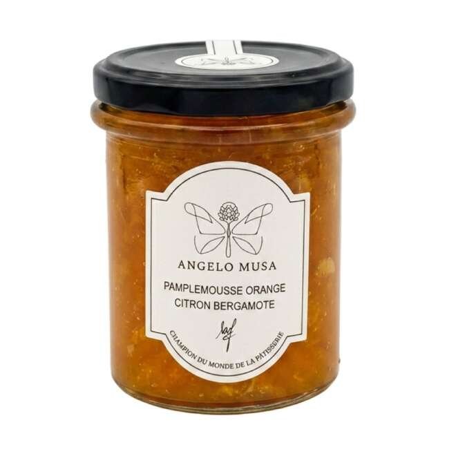 Confiture Pamplemousse Orange Citron bergamote