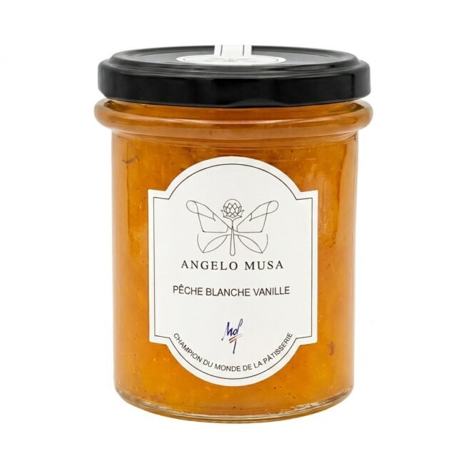 Confiture Pêche blanche Vanille